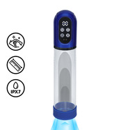 Engage - Automatic Waterproof Penis Pump and Masturbator - Metallic Blue