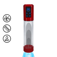 MegaLift - Automatic Waterproof Penis Pump - Metallic Red