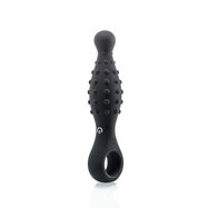 Vibrating Silicone Plug with Beads & Ring