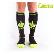 BRUTUS FXXX Party Socks w. Pockets Black / Neon Yellow