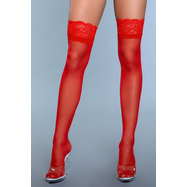 Keep A Secret Thigh Highs - RED/ OS