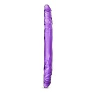 B YOURS 14INCH DOUBLE DILDO PURPLE